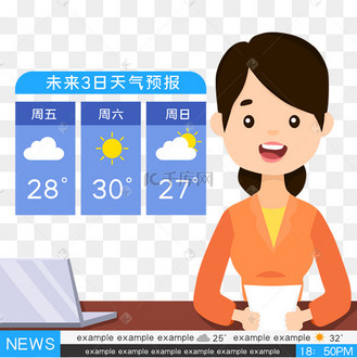 新闻联播天气预报播报主持人动图gif