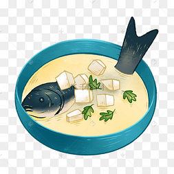 秋天食补鱼汤美食豆腐鲫鱼汤