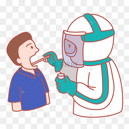 核酸鼻子卡通图片
