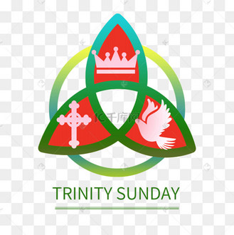 圆圈符号形状三位一体星期天