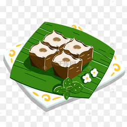 传统泰国甜品椰汁西米糕