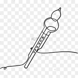 葫芦丝插画葫芦法器手绘中国风水墨系列葫芦印章创意插图手绘葫芦酒坛