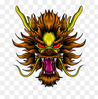 金色毛发老派纹身t恤中国龙图案