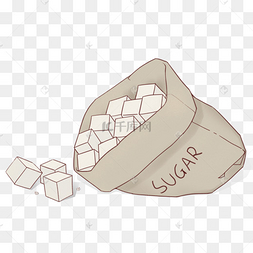 糖剪贴画白糖方糖