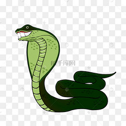 可爱眼镜蛇剪贴画卡通风格复古风格纹身图案蛇国际禁毒日头骨毒蛇卡通