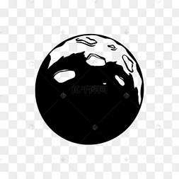 月亮剪影月球表面