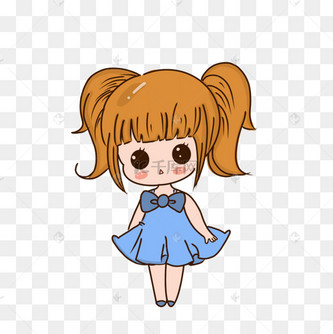q版可爱双马尾小女孩