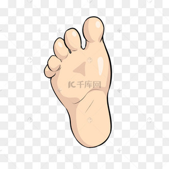卡通脚剪贴画脚底