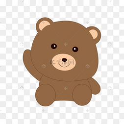 卡通小萌熊图片-卡通小萌熊图片素材免费下载-千库网