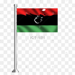 红黑绿三色旗帜全球国家国旗