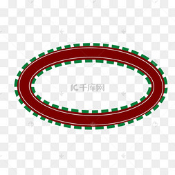 红色弯曲赛道跑道剪贴画