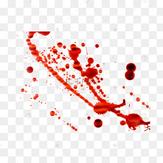 暗红色喷溅状血
