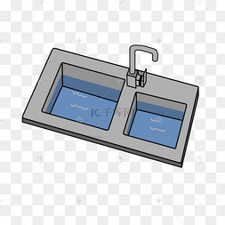 水槽剪贴画厨房洗碗槽