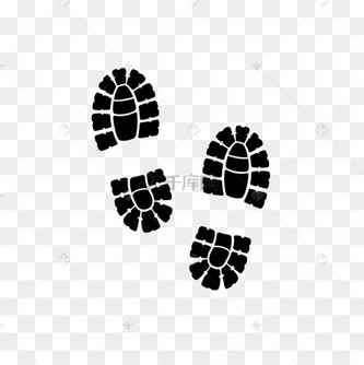 运动鞋老爹鞋皮鞋鞋底鞋印剪贴画