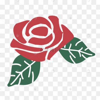 矢量浪漫镂空玫瑰花