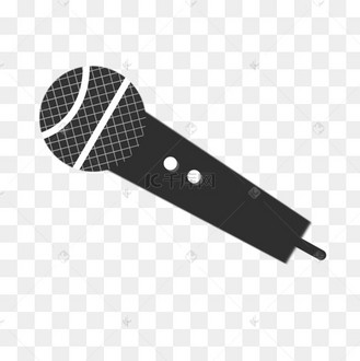 金属质感麦克风剪贴画