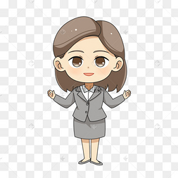 with snap商用衬衣领带西装卡通人物头像created with snap商用拳头