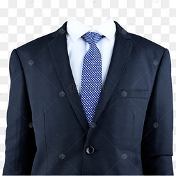 半身黑西装白衬衫有领带摄影图