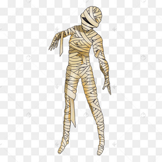 黄色木乃伊剪贴画