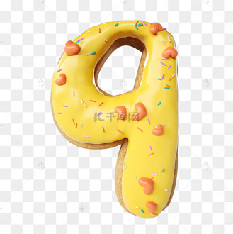 甜甜圈英文数字9