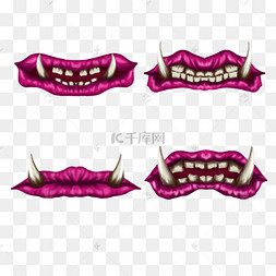 呲嘴獠牙图片-呲嘴獠牙图片素材免费下载-千库网