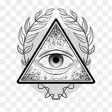 三角形神秘眼睛纹身