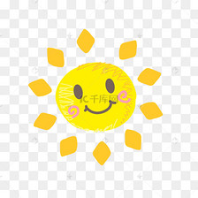 可爱的微笑太阳矢量