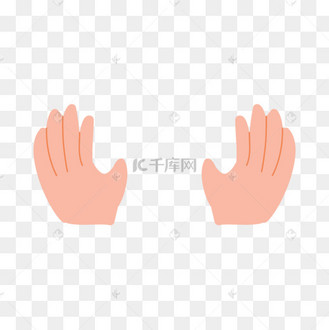 世界图形日可爱卡通手掌