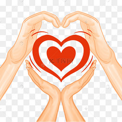 情侣手势双手爱心组合动作