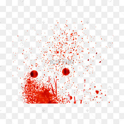 抛甩状飞溅血斑点