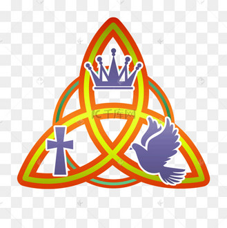 渐变颜色三位一体星期天