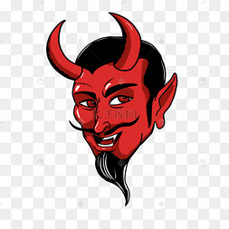 红色长角恶魔头像