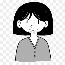 小眼睛卡通女孩