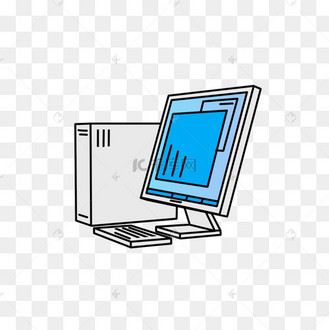 侧面个人电脑剪贴画