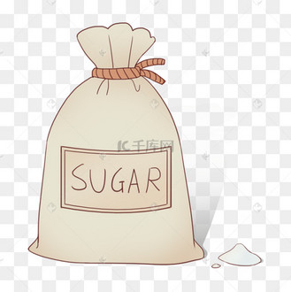 糖剪贴画砂糖白糖