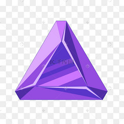 紫色三角形游戏珠宝宝石