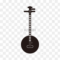 线稿音乐乐器卡通三弦
