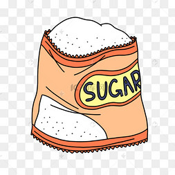 橙色卡通糖剪贴画