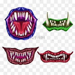 呲嘴獠牙图片-呲嘴獠牙图片素材免费下载-千库网