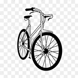 黑白自行车