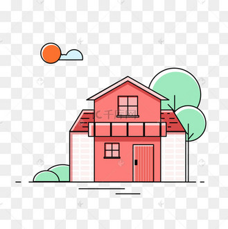 几何房子图片_几何房子设计图片素材大全-千库网