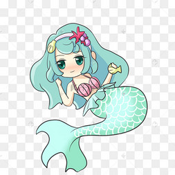 卡通可爱美人鱼