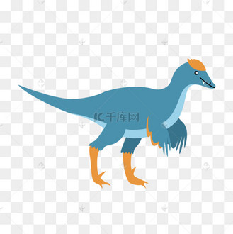 可爱蓝色卡通食草龙