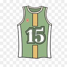 卡通绿色球衣剪贴画