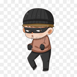 鬼鬼祟祟强盗剪贴画