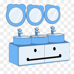 洗手台卡通