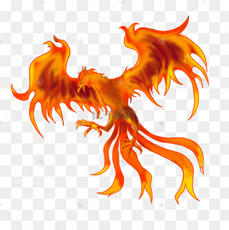 火焰展翅不死鸟剪贴画