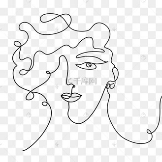 线条人脸图片_线条人脸设计图片素材大全-千库网