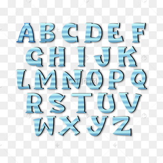 26个英文字母艺术字设计图片-千库网