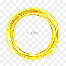 炫目金色抽象光环